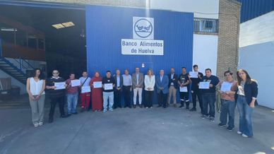 El Ayuntamiento y PreZero impulsan la inserción sociolaboral junto con el Banco de Alimentos de Huelva
