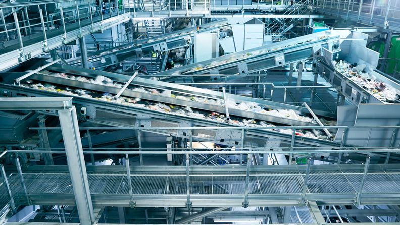 Moderne Recyclinganlage
