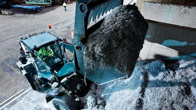 Metallspäne Radlader