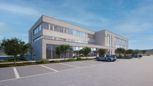 Bild 2: State Of The Art: Das neue Verwaltungsgebäude für die kaufmännischen Mitarbeiterinnen und Mitarbeiter erfüllt die Anforderungen an eine moderne und zeitgemäße Arbeitsumgebung in jeder Hinsicht. (Abbildung ähnlich)