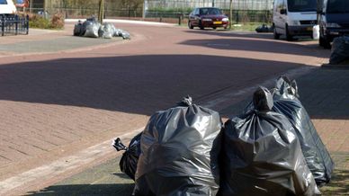 restafval in vuilniszakken
