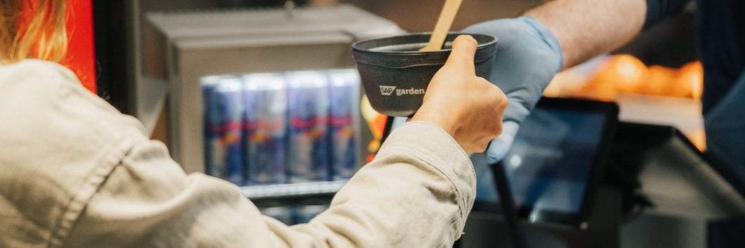 SAP Garden uses reusable packaging