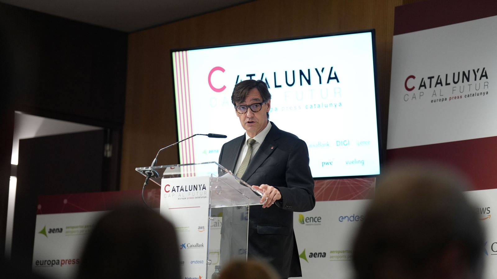 Salvador Illa en la Jornada Catalunya hacia el futuro