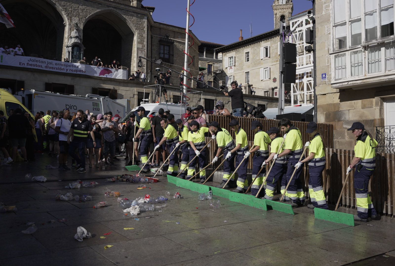 El trabajo de PreZero para unas fiestas de ‘La Blanca’ relucientes en Vitoria-Gasteiz 2