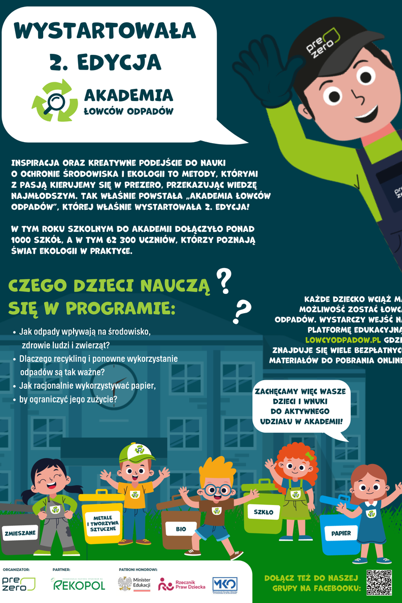Akademia Łowców Odpadów 2 edycja plakat