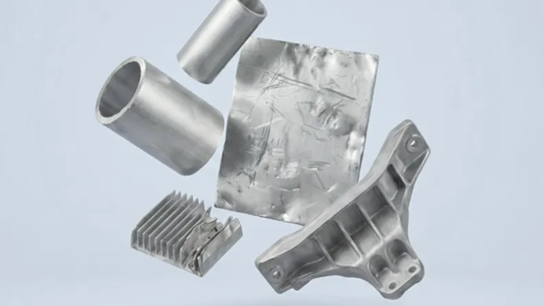 [KI-generiert] Circular Materials Aluminium parts composed