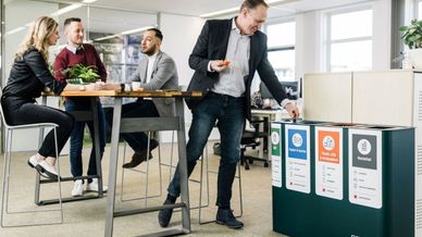 Afval scheiden op kantoor met de ECOO-unit