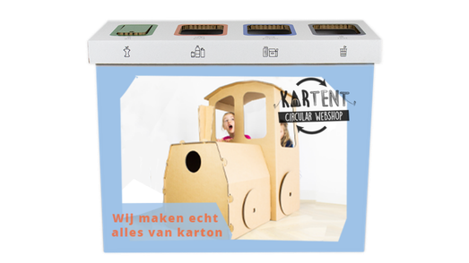 Kartonnen Ecobin Kartent