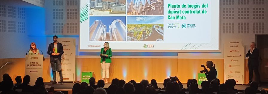 Can Mata recibe el Premio BIOGÁS en la II Noche de la Bioenergía