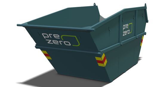 Vippcontainer öppen