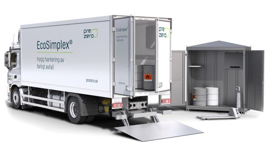 EcoSimplex-bil med ett EcoSimplex-skåp