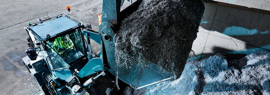 Metallspäne Radlader
