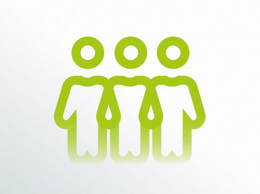 Grüne Menschenkette