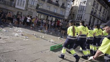 El trabajo de PreZero para unas fiestas de ‘La Blanca’ relucientes en Vitoria-Gasteiz
