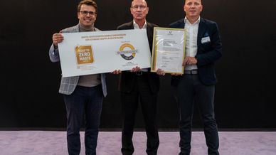 Marcus Bocklisch, Team Leader GreenCycle-EcoSolutions, Dr. Norbert Hüsgen, Managing Partner ZER-QMS and Dietmar Böhm, Member of the Board PreZero Stiftung