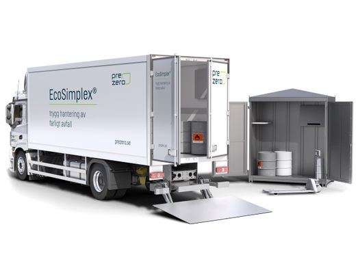 EcoSimplex-bil med ett EcoSimplex-skåp