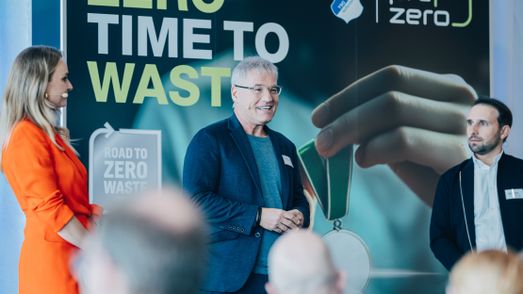 Middle: Dr. Markus Schütz, Chief Executive Officer of TSG Hoffenheim, Right: Marcus Sagitz, Senior Director of Marketing & Corporate Affairs at PreZero