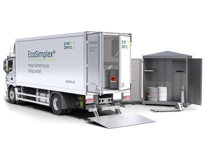 EcoSimplex-bil med ett EcoSimplex-skåp
