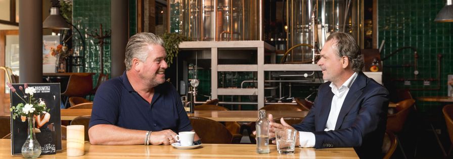 Eigenaar Brouwhotel Parkzicht en Accountmanager PreZero in het brouwhotel