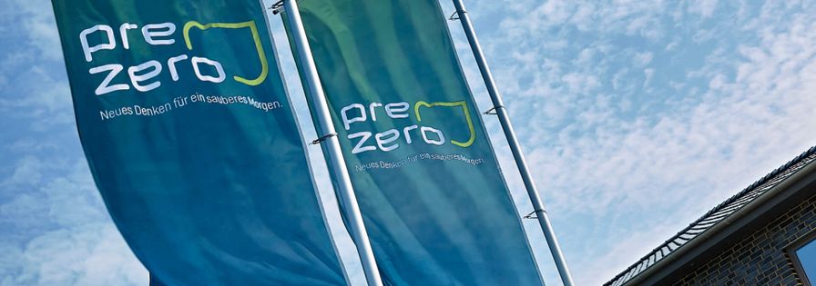 PreZero Flaggen Bürogebäude