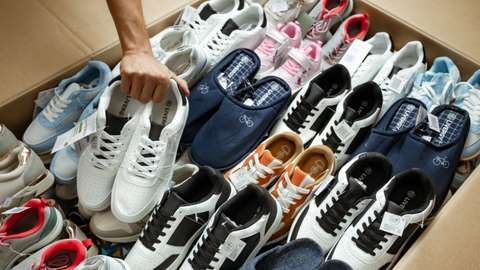 PreZero ReValue Übersicht von neuer Non-Food Ware Schuhe