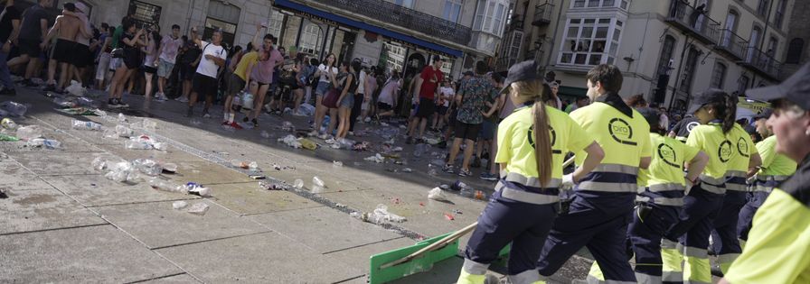 El trabajo de PreZero para unas fiestas de ‘La Blanca’ relucientes en Vitoria-Gasteiz