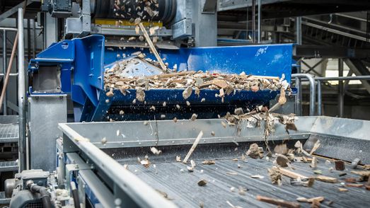 Sorteerinstallatie bouw- en sloopafval Groningen