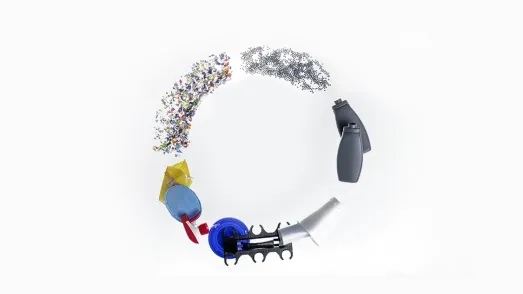 Kreislaufwirtschaft für Verpackungen: Webinar zum Thema Kunststoffrecycling – vom Plastikabfall über Flakes zu neuem Granulat.