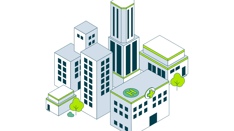 Illustration einer Stadt