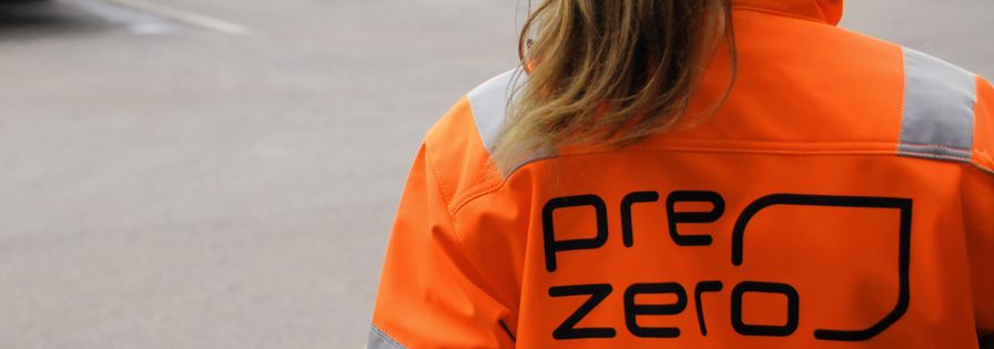 PreZero logga på en jackrygg