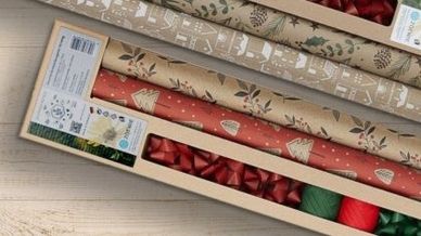 Kaufland offers wrapping paper with Silphie fibers