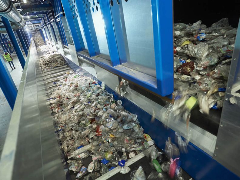 Recycling Kunststoff Fliessband Anlage