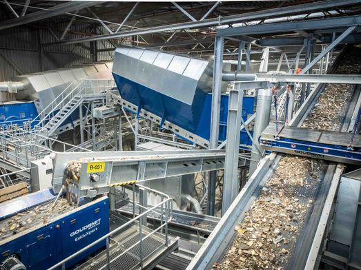 Sorteerinstallatie bouw- en sloopafval Groningen