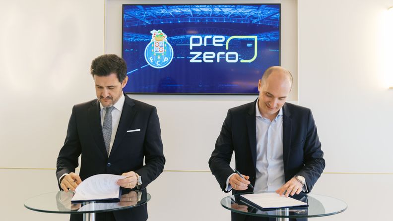 João Borges y Gonzalo Cañete firman acuerdo entre FC Porto y PreZero