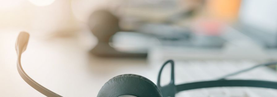 Headset på tangentbord