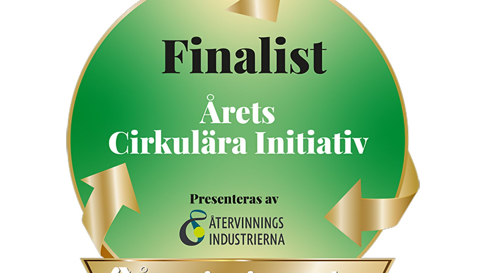 Emblem för finalister i Årets Cirkulära Initiativ 2023