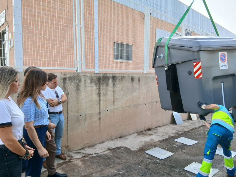 contenedores antivuelco en zonas de fuertes lluvias en Murcia