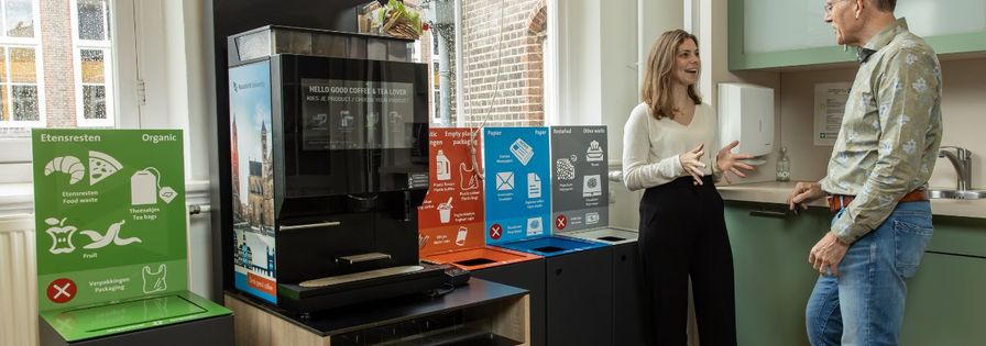 Universiteit Maastricht afvalinzameling