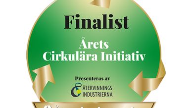 Emblem för finalister i Årets Cirkulära Initiativ 2023