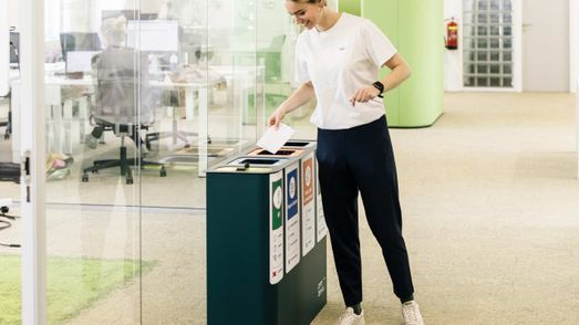 Afvalscheiden op het werk