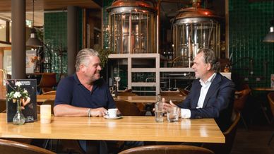 Eigenaar Brouwhotel Parkzicht en Accountmanager PreZero in het brouwhotel