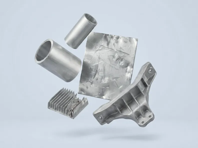 [KI-generiert] Circular Materials Aluminium parts composed