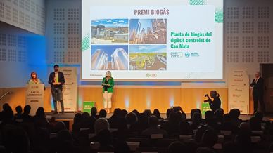 Can Mata recibe el Premio BIOGÁS en la II Noche de la Bioenergía