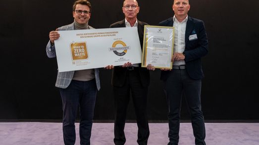 Marcus Bocklisch, Team Leader GreenCycle-EcoSolutions, Dr. Norbert Hüsgen, Managing Partner ZER-QMS and Dietmar Böhm, Member of the Board PreZero Stiftung