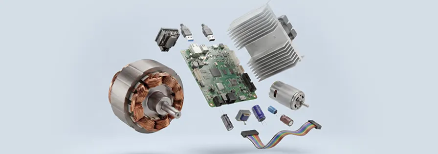 [KI-generiert] Rare Ressources Electrical Waste Recycling Battery Cable Microship Circuit Board