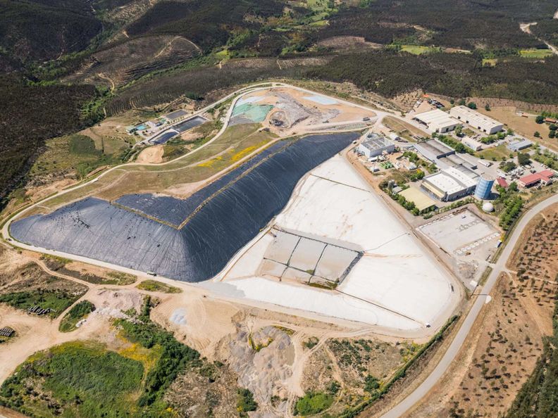 Aterro sanitário da PreZero Portugal, na região do Planalto-Beirão