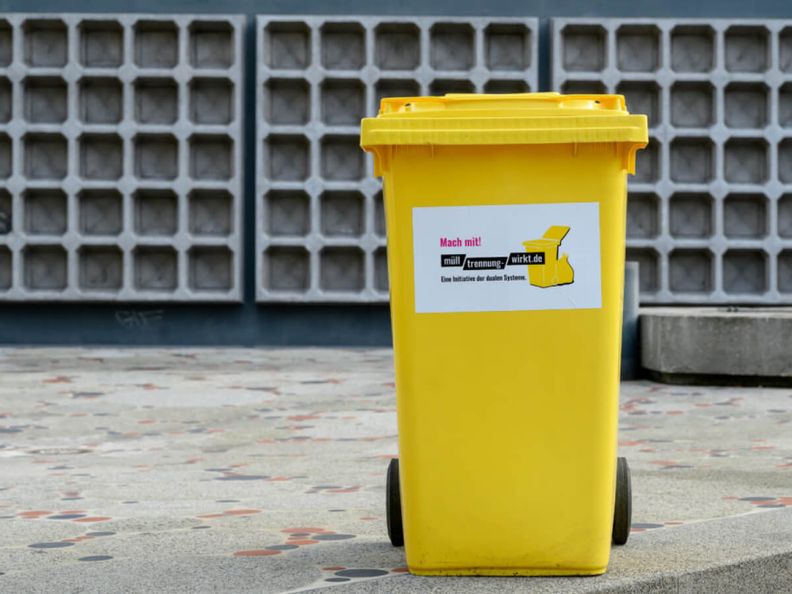 Gelbe Tonne Muelltrennung wirkt