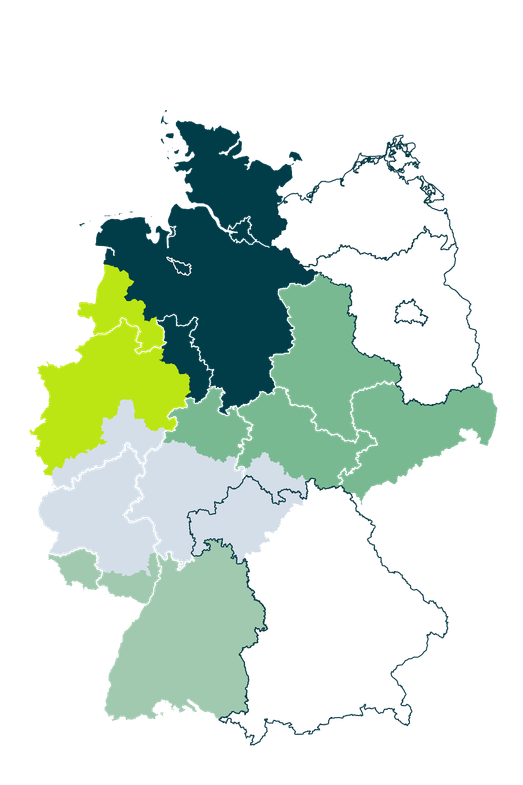 Deutschlandkarte Regionen