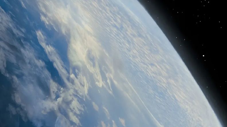 Del av planeten jorden sett från rymden