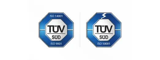 TÜV SÜD ISO 14001 environmental ISO 9001 quality ISO 50001 energy management certificates